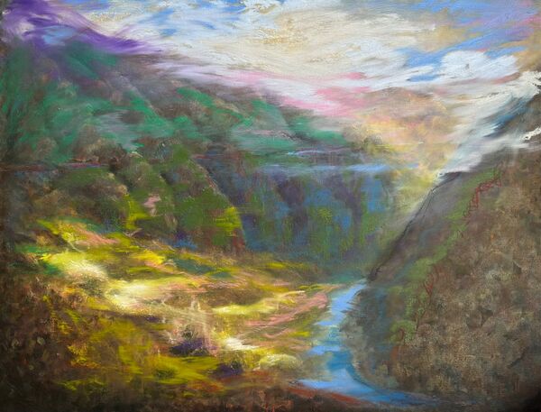 Taieri Gorge, New Zealand, Framed)