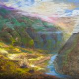 Taieri Gorge, New Zealand, Framed)