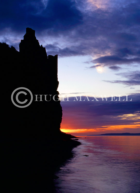 Greenan Castle Silhouette