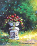 Urn at Altamont (10 x12ins)