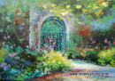 Gate to the potager, Farmleigh <p style="font-size:12pt;">(SOLD)</p>