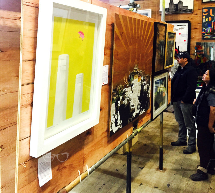 two of my works at battersea Art Station