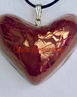 Red heart pendant.
