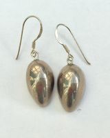 Silver teardrop earrings