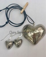 Silver heart set.