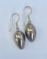 Silver teardrop earrings