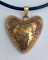 Gold heart pendant.