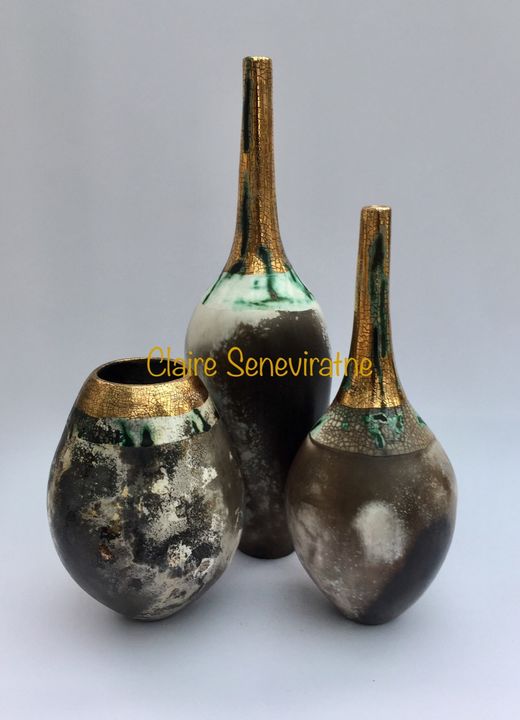 A collection of pots.