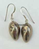 Silver teardrop earrings