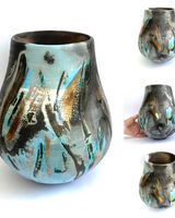 Large blue smoke fired vessel. From the Solar Spirit range.