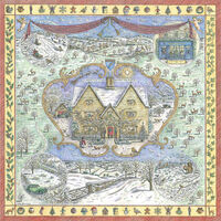 Aspinal of London 'Twas the Night Before Christmas' scarf design