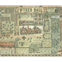 Wyken hall garden map for visitor leaflet