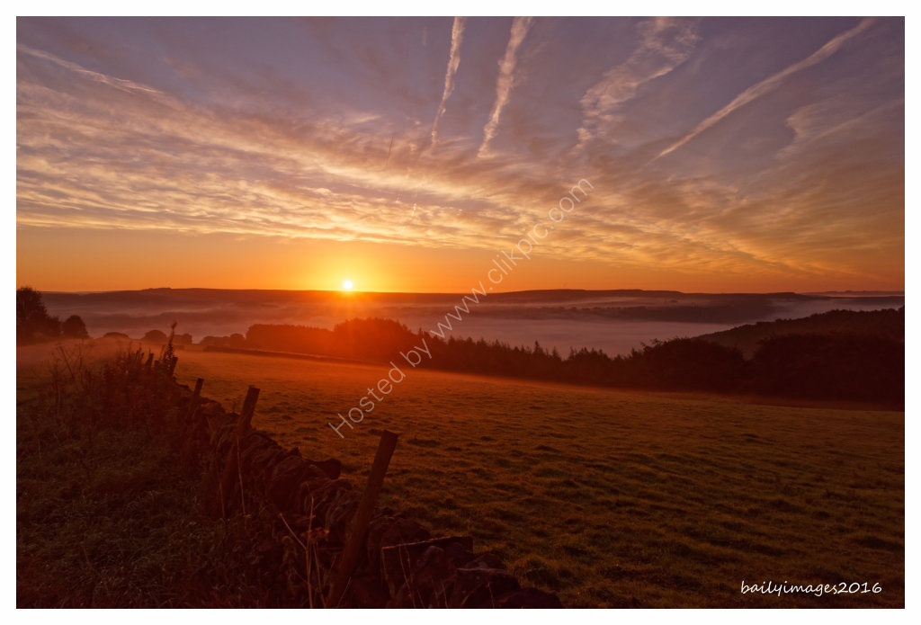 Hope Valley autumn sunrise