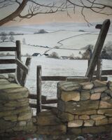 Stile on a winters day