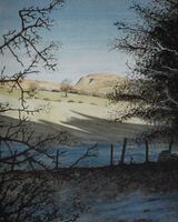 Ingleborough from Enter Farm BW Ingleton