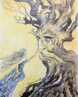 Sketch copied from "Tree - Spirit" by Sean A. Murray