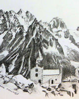 The Requin hut French Alps