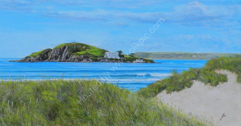 Burgh Island through the Dunes