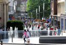 The new fountain in Queen Square