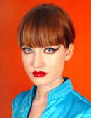 Features shoot for the Geisha look.