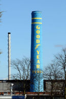 The landmark chimney at the Goodyear factory on Stafford Road.
