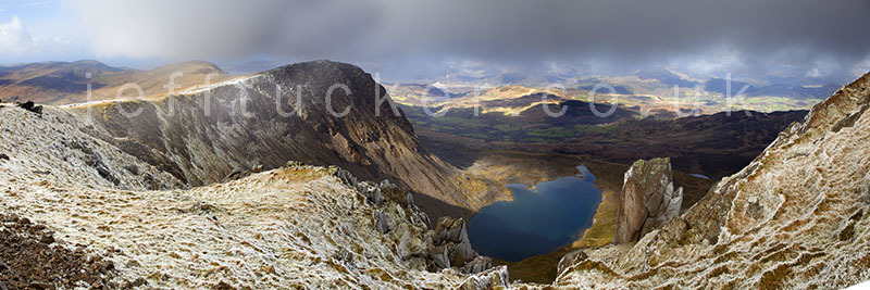 Panoramic view from Cadair Idris.