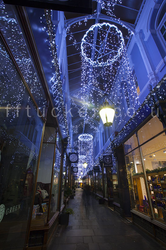 The ( David ) Morgan Arcade at night