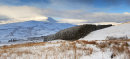 A panoramic view over the Storey Arms and beyond from the main ascent to Pen y Fan