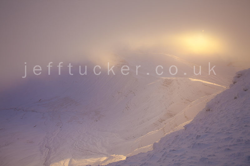 Winter light over Cribyn