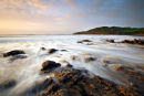Langland Bay, incoming tide.