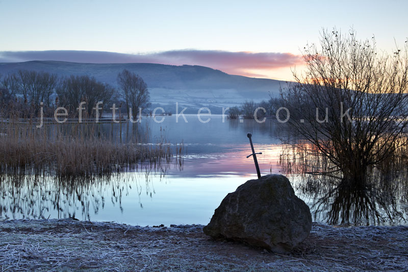 "Excalibur" at Llangorse, (or some other sword stuck in a rock.)