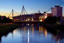 Millenium Stadium at dusk