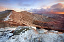 Corn Du and Pen y Fan, just after sunrise