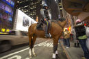 Mounted Policewoman, 42nd street, Broadway, New York.