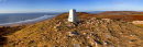 The trig point above Rhosilli Bay