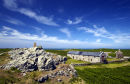 Trig point and Farmhouses on Skomer Island
