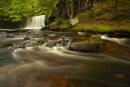 Upper Ddwli falls after heavy Summer rain.