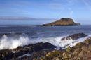 Worms Head in a rough sea