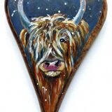 Highland cow heart 6