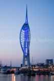 Spinnaker Tower in the evening