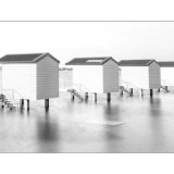 Osea Island stilt huts.