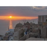 Sunset over Oia, Santorini