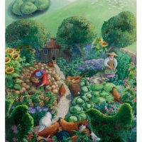 Chickens in the Garden