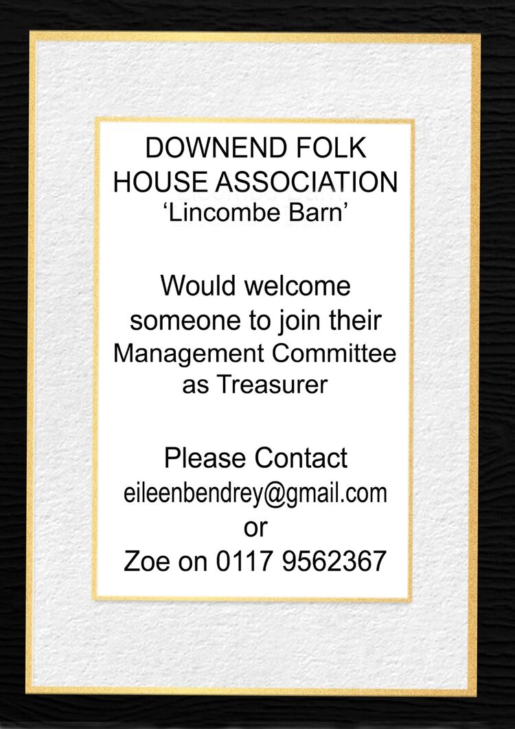 An opening for a treasurer