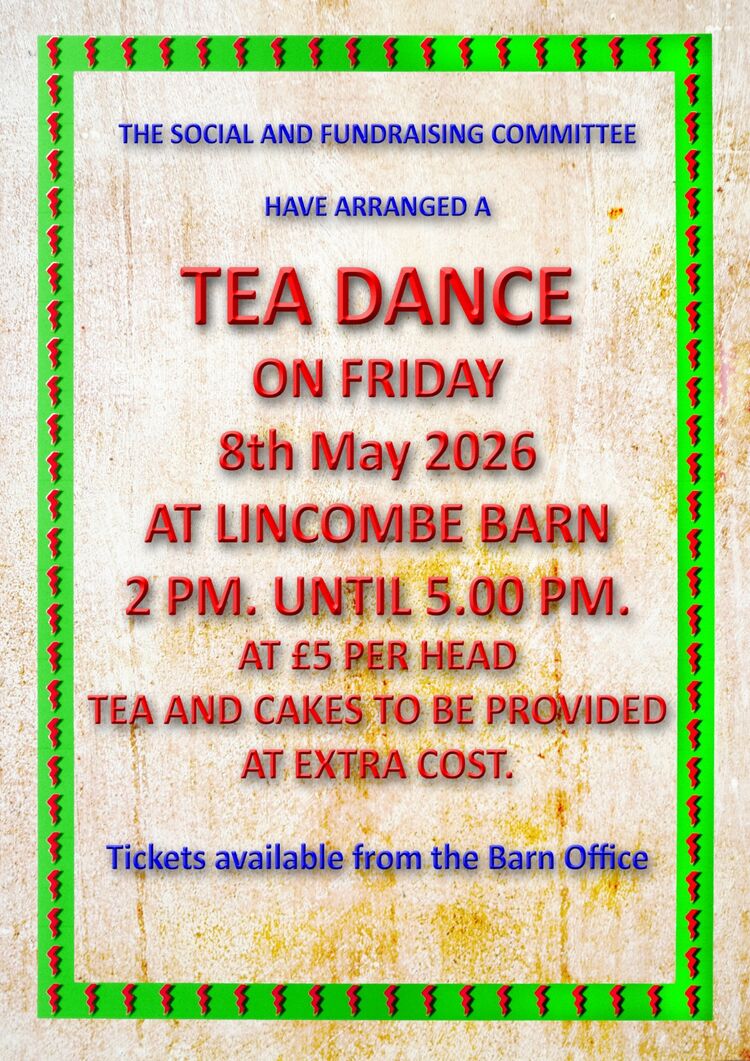 Tea Dance 8th May 2026