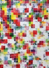 Framed Light 11 Red Square 2018