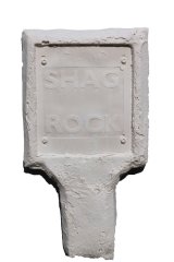 White shag rock