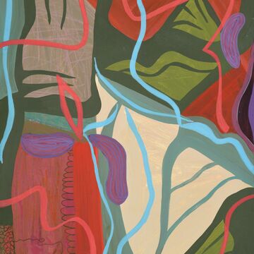 Giclee Red, Green & Turquoise
