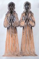 'Twins' - brass rubbing duplicate assemblage