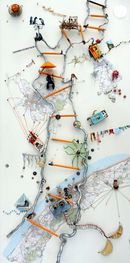 Norfolk - a commissioned picture of the North Walsham area in wire